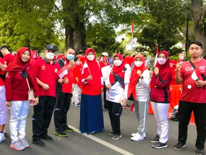 RSJMS HADIRI KEGIATAN SENAM PAGI BERSAMA MENYAMBUT HUT RI KE-77